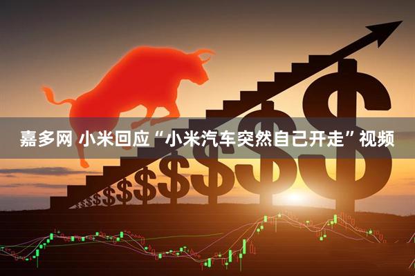嘉多网 小米回应“小米汽车突然自己开走”视频