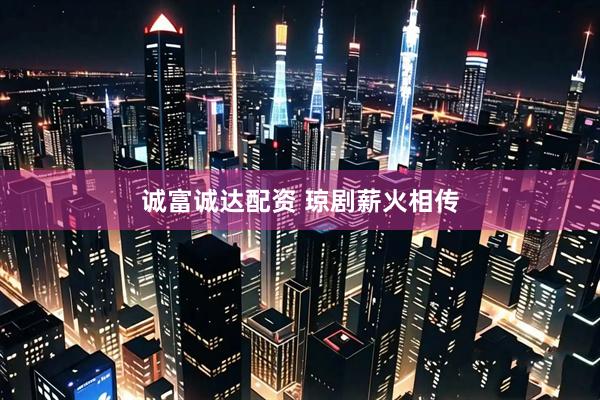 诚富诚达配资 琼剧薪火相传